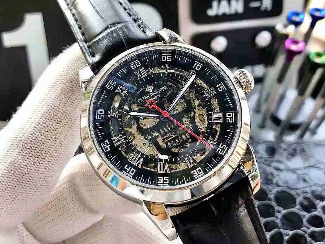 General Watches Patek Philippe Watch Men's Watch Paired with Original Fully Automatic Mechanical Movement Top Grade 316 Precision Steel Case Case with Mineral Super Strong Mirror Diameter 43mm KK04950 view 9