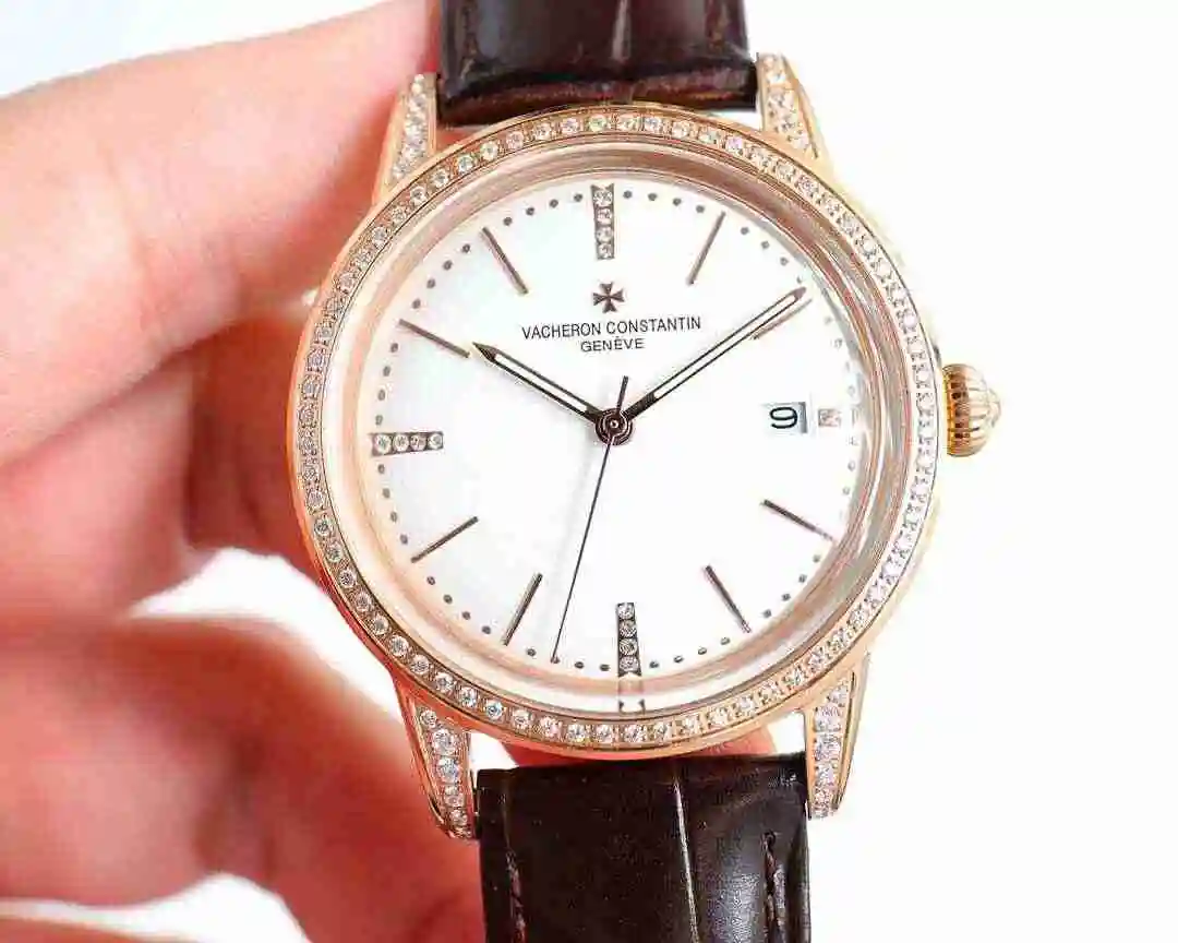 General Watches Vacheron Constantin Jiangshi Danton Watch Men's Watch Paired with Original Fully Automatic Mechanical Movement, Top Grade 316 Precision Steel Case with Mineral Super Strong Mirror Diameter 40mm kk09800 3 view 6