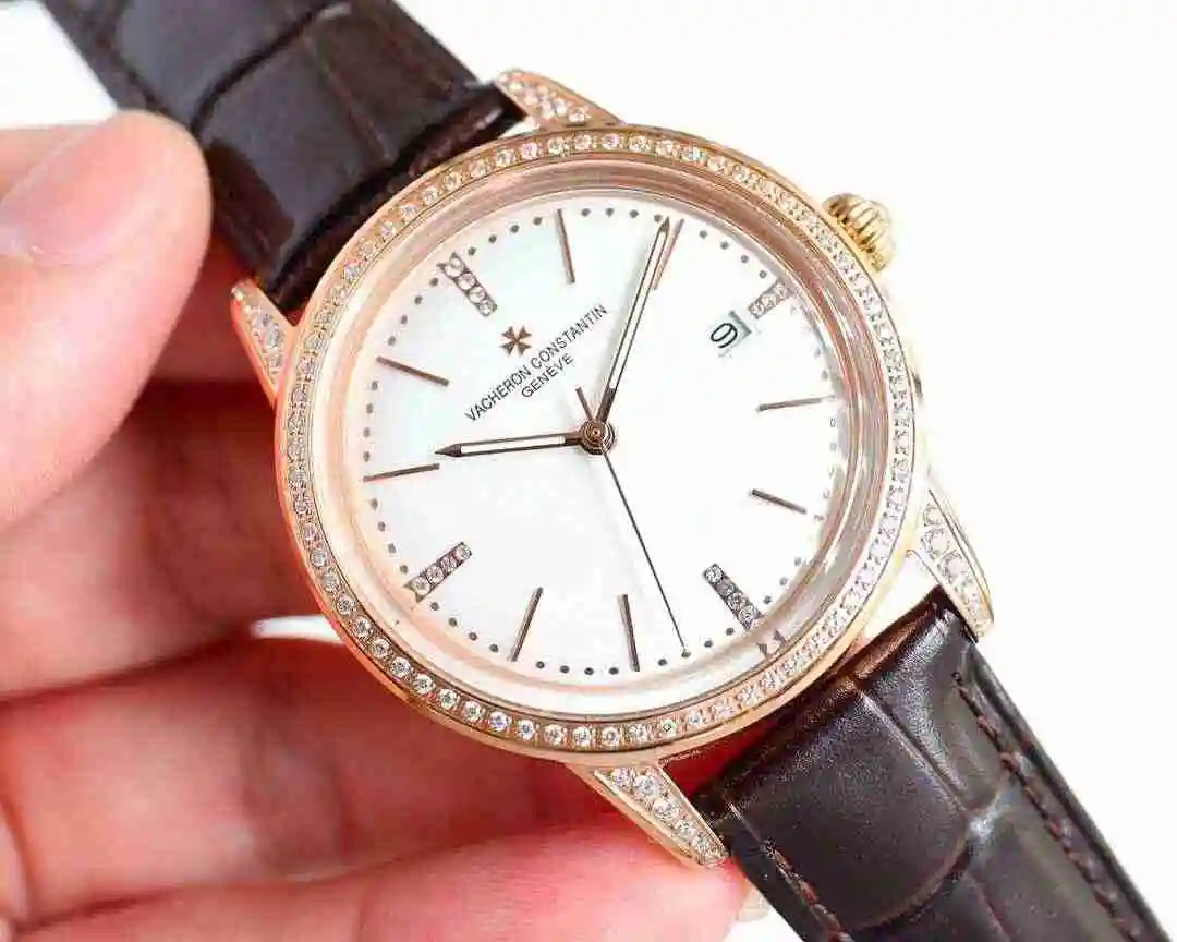 General Watches Vacheron Constantin Jiangshi Danton Watch Men's Watch Paired with Original Fully Automatic Mechanical Movement, Top Grade 316 Precision Steel Case with Mineral Super Strong Mirror Diameter 40mm kk09800 3 view 7