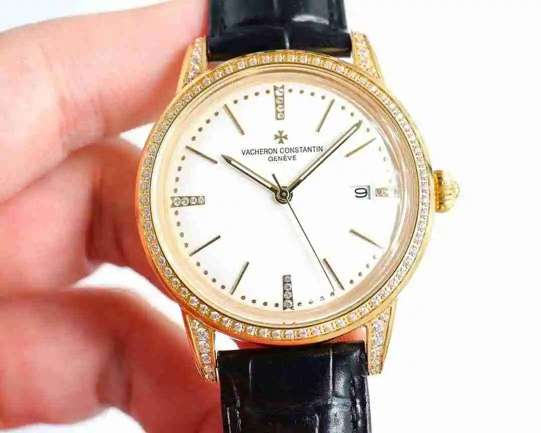General Watches Vacheron Constantin Jiangshi Danton Watch Men's Watch Paired with Original Fully Automatic Mechanical Movement, Top Grade 316 Precision Steel Case with Mineral Super Strong Mirror Diameter 40mm kk09800 3 view 9