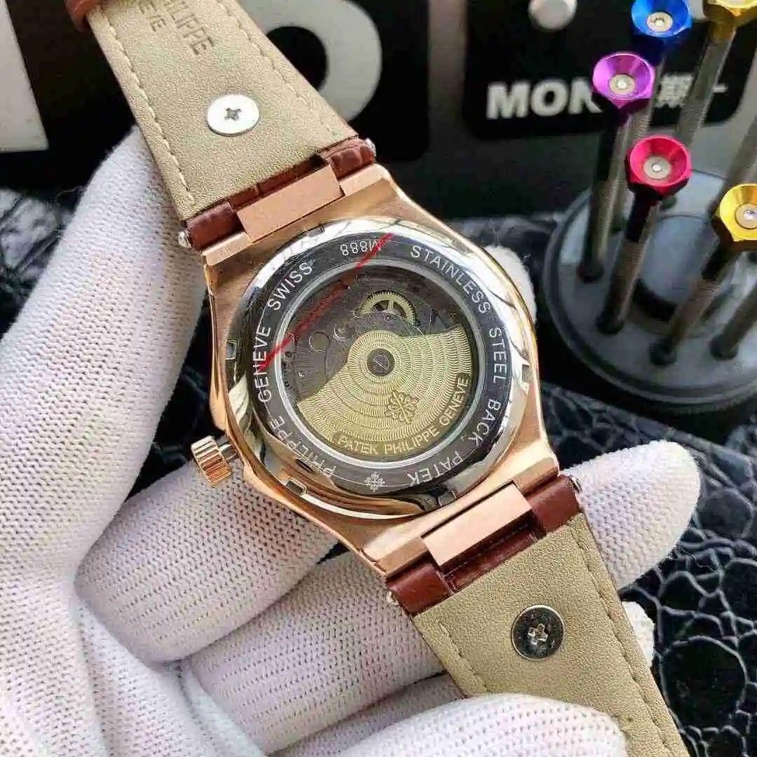 General Watches Patek Philippe Watch Men's Watch Paired with Original Fully Automatic Mechanical Movement Top Grade 316 Precision Steel Case Case with Mineral Super Strong Mirror Diameter 42mm KK04950 view 3