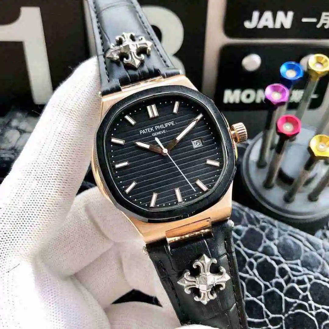 General Watches Patek Philippe Watch Men's Watch Paired with Original Fully Automatic Mechanical Movement Top Grade 316 Precision Steel Case Case with Mineral Super Strong Mirror Diameter 42mm KK04950 view 6