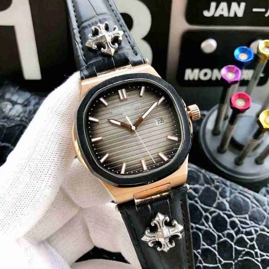 General Watches Patek Philippe Watch Men's Watch Paired with Original Fully Automatic Mechanical Movement Top Grade 316 Precision Steel Case Case with Mineral Super Strong Mirror Diameter 42mm KK04950 view 8