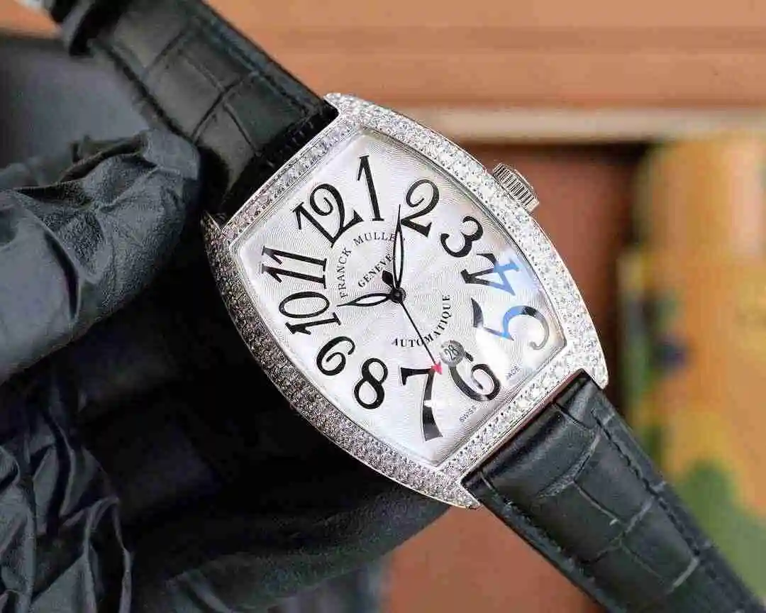 General Watches Franck Muller Frank Watch Men's Watch Paired with Original Fully Automatic Mechanical Movement Top Grade 316 Precision Steel Case with Mineral Super Strong Mirror Diameter 554213mm KK05250 view 8