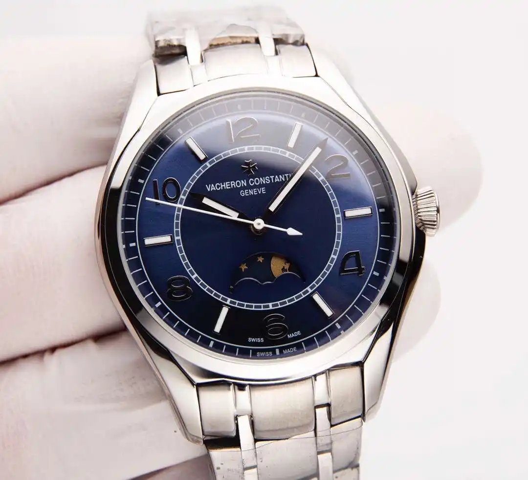 General Watches Vacheron Constantin @Denton watch men's watch with original fully automatic mechanical movement top 316 stainless steel case strap mineral super mirror diameter 41mm KK03450 view 5
