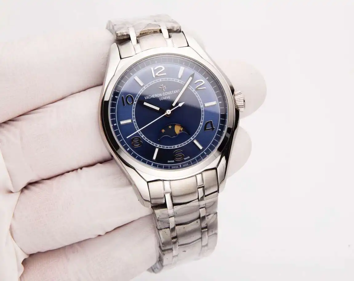 General Watches Vacheron Constantin @Denton watch men's watch with original fully automatic mechanical movement top 316 stainless steel case strap mineral super mirror diameter 41mm KK03450 view 6