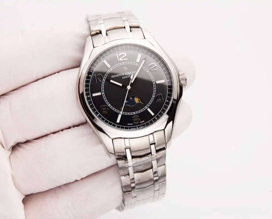 General Watches Vacheron Constantin @Denton watch men's watch with original fully automatic mechanical movement top 316 stainless steel case strap mineral super mirror diameter 41mm KK03450 view 8