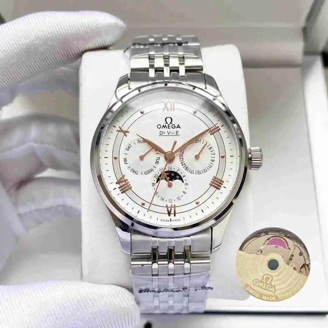 General Watches Omega Watch Men's Watch Paired with Original Fully Automatic Mechanical Movement Top Grade 316 Precision Steel Case with Mineral Super Strong Mirror Diameter 40mm KK05050 1 view 6