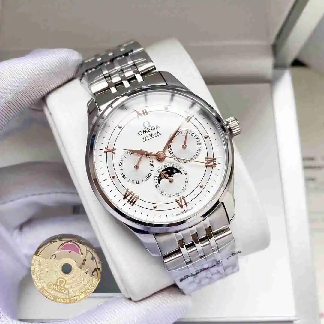 General Watches Omega Watch Men's Watch Paired with Original Fully Automatic Mechanical Movement Top Grade 316 Precision Steel Case with Mineral Super Strong Mirror Diameter 40mm KK05050 1 view 9