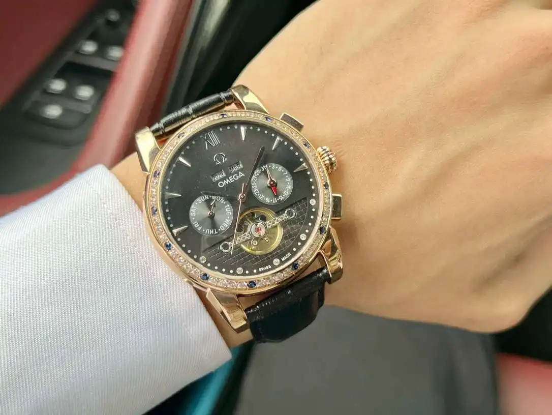 General Watches Watch, men's watch with original fully automatic mechanical movement, top-grade 316 stainless steel case and strap, mineral super mirror, diameter 42cm KK05750 view 6