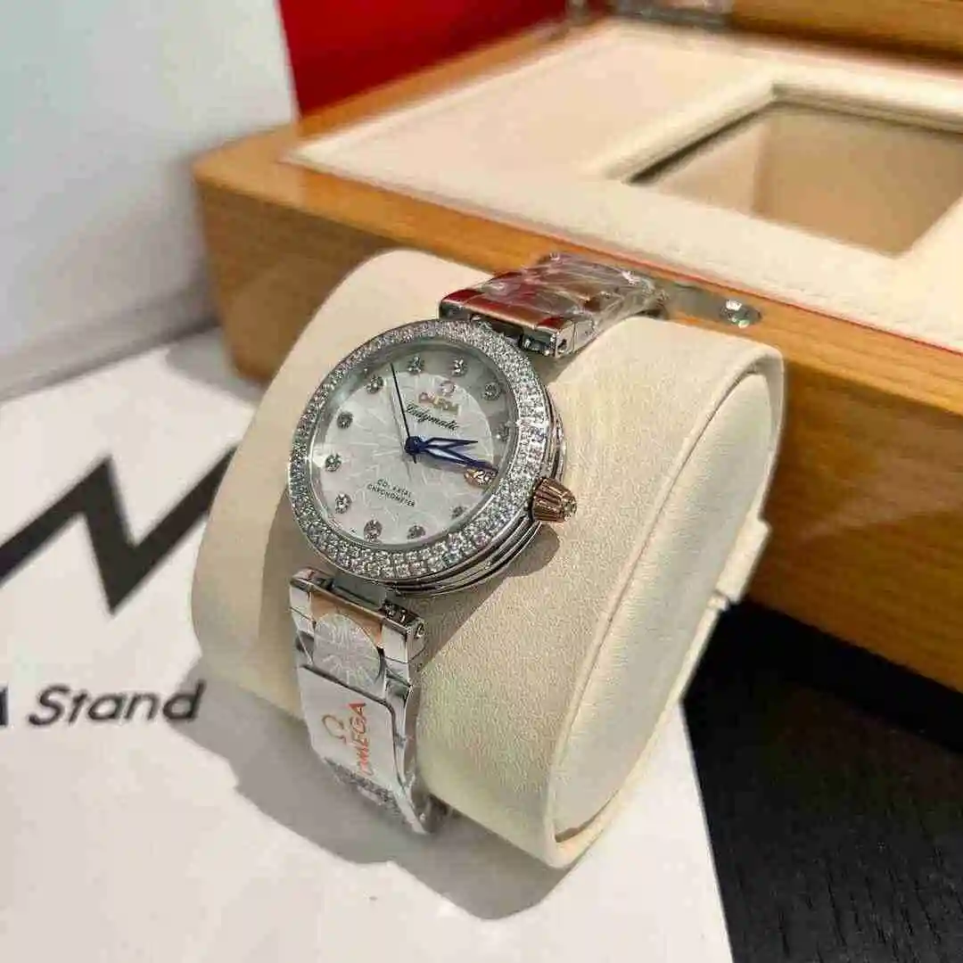 General Watches Omega Watch Women's Watch Paired with Original Fully Automatic Mechanical Movement Top Grade 316 Precision Steel Case with Mineral Super Strong Mirror Diameter 30mm KK03050 2 view 3