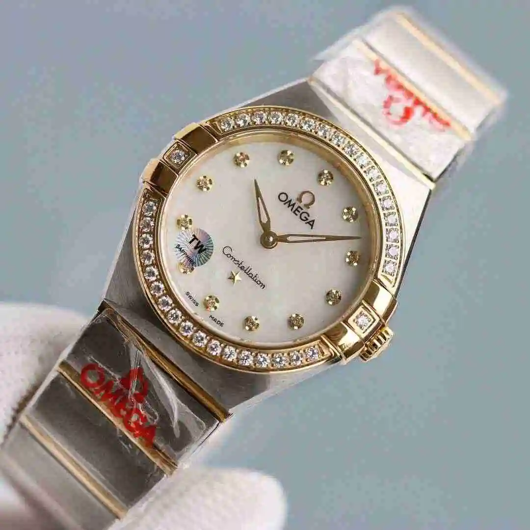 General Watches Omega Watch Women's Watch Paired with Original Fully Automatic Mechanical Movement Top Grade 316 Precision Steel Case with Mineral Super Strong Mirror Diameter 28mm kk08800 2 view 3