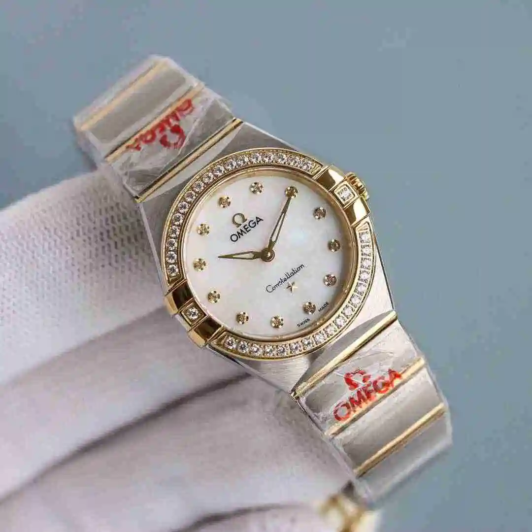 General Watches Omega Watch Women's Watch Paired with Original Fully Automatic Mechanical Movement Top Grade 316 Precision Steel Case with Mineral Super Strong Mirror Diameter 28mm kk08800 2 view 4