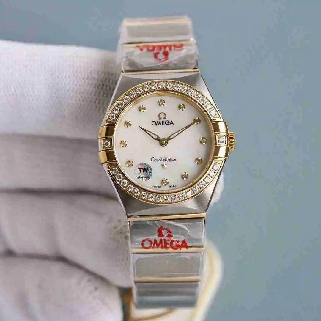 General Watches Omega Watch Women's Watch Paired with Original Fully Automatic Mechanical Movement Top Grade 316 Precision Steel Case with Mineral Super Strong Mirror Diameter 28mm kk08800 2 view 8