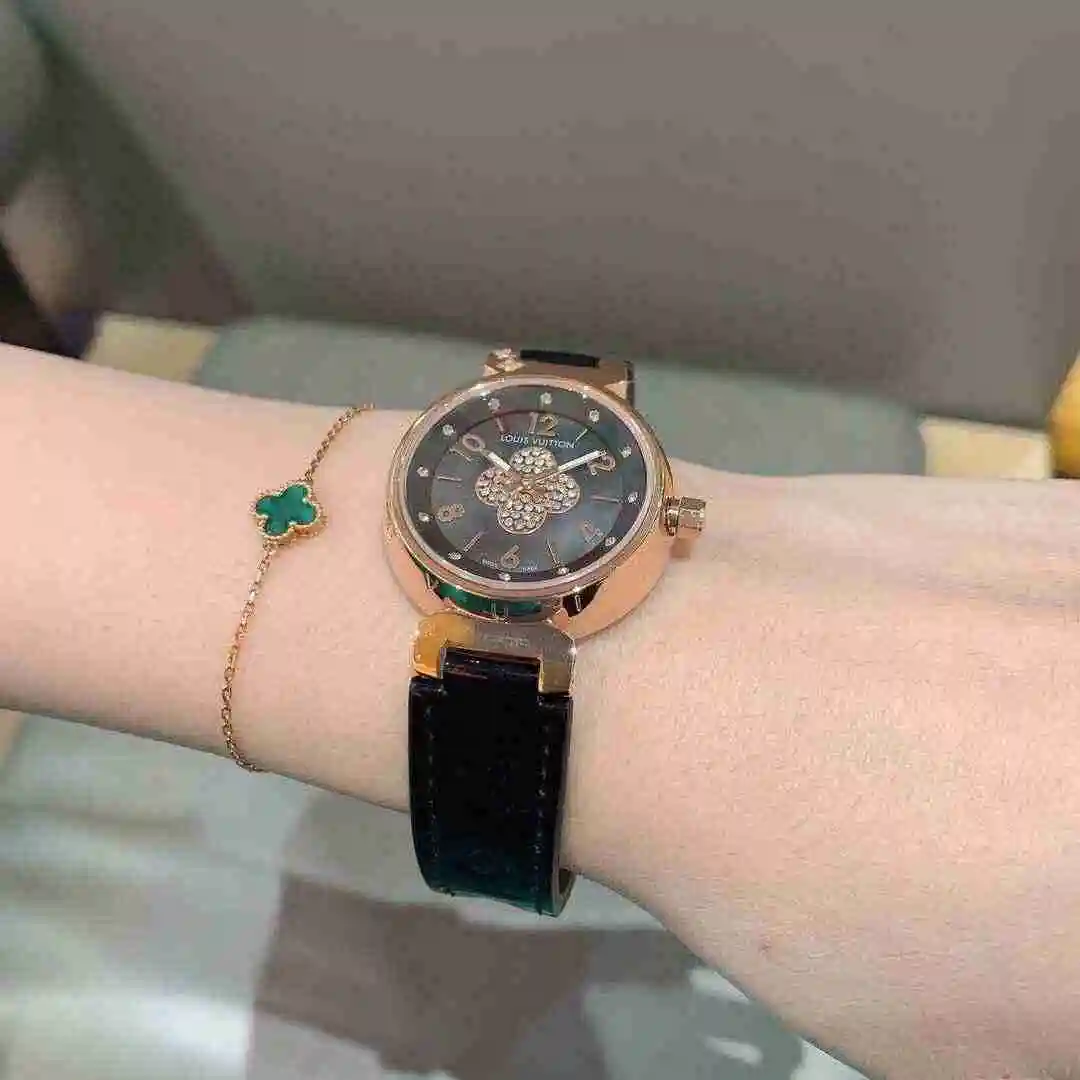 General Watches LV watch for women with original fully automatic mechanical movement, top grade 316 precision steel case with mineral super strong mirror diameter 33mm KK02350 view 5