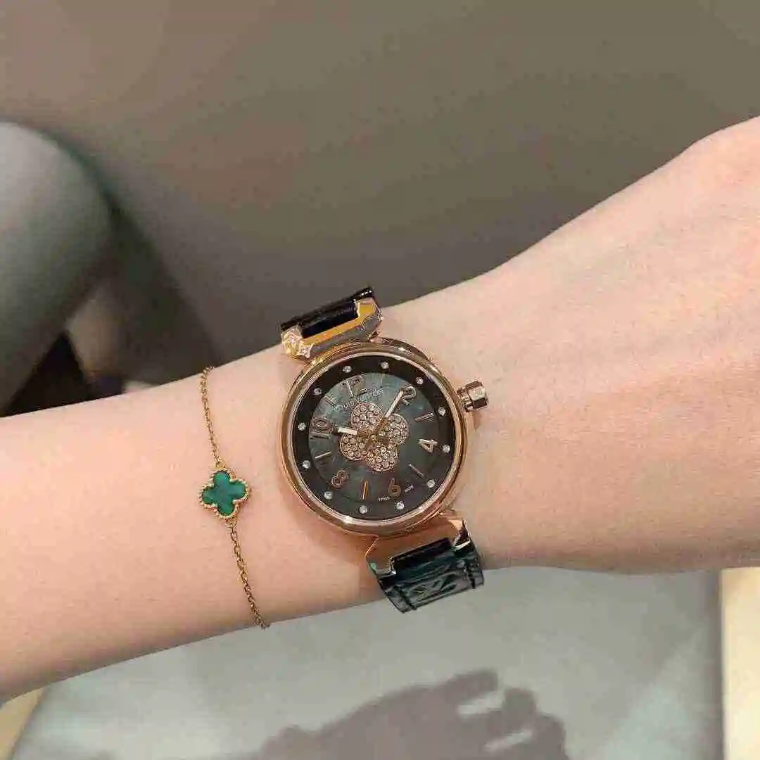 General Watches LV watch for women with original fully automatic mechanical movement, top grade 316 precision steel case with mineral super strong mirror diameter 33mm KK02350 view 9