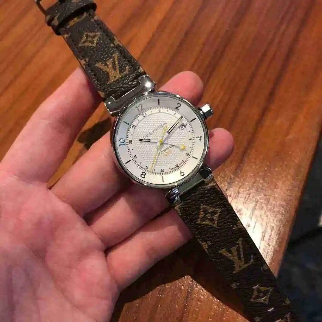 General Watches LV watch for men with original fully automatic mechanical movement, top grade 316 precision steel case with mineral super strong mirror diameter 42mm KK02550 view 5