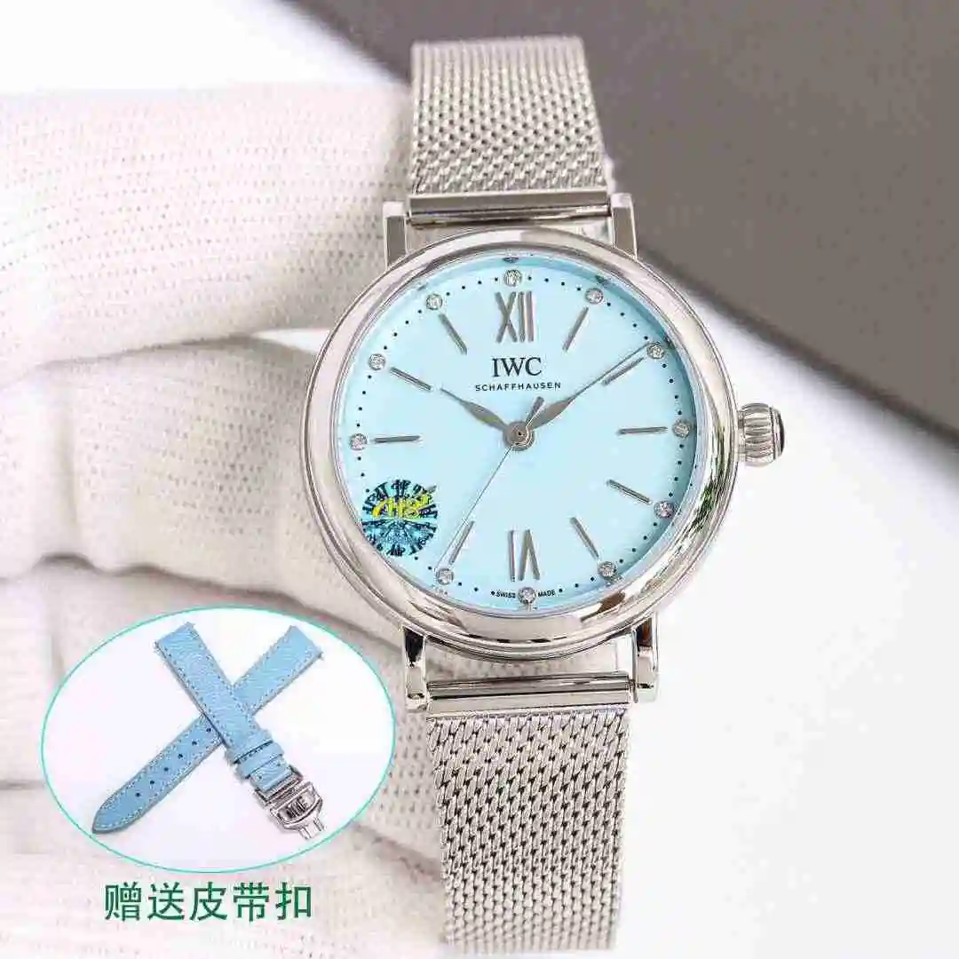General Watches IWC Wanguo Watch Women's Watch Paired with Original Fully Automatic Mechanical Movement Top Grade 316 Precision Steel Case with Mineral Super Strong Mirror Diameter 34mm kk09800 view 6