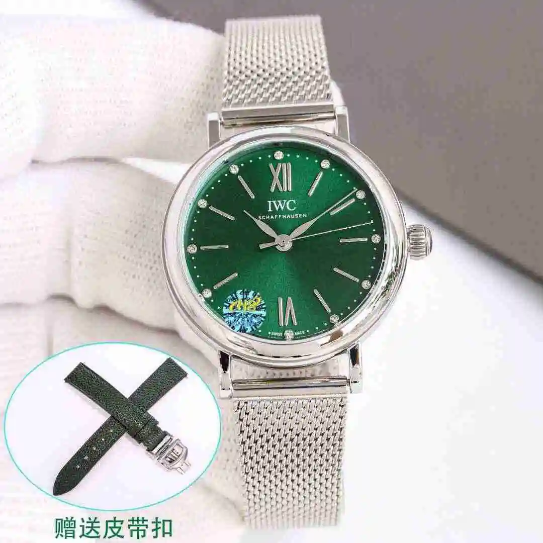 General Watches IWC Wanguo Watch Women's Watch Paired with Original Fully Automatic Mechanical Movement Top Grade 316 Precision Steel Case with Mineral Super Strong Mirror Diameter 34mm kk09800 view 9