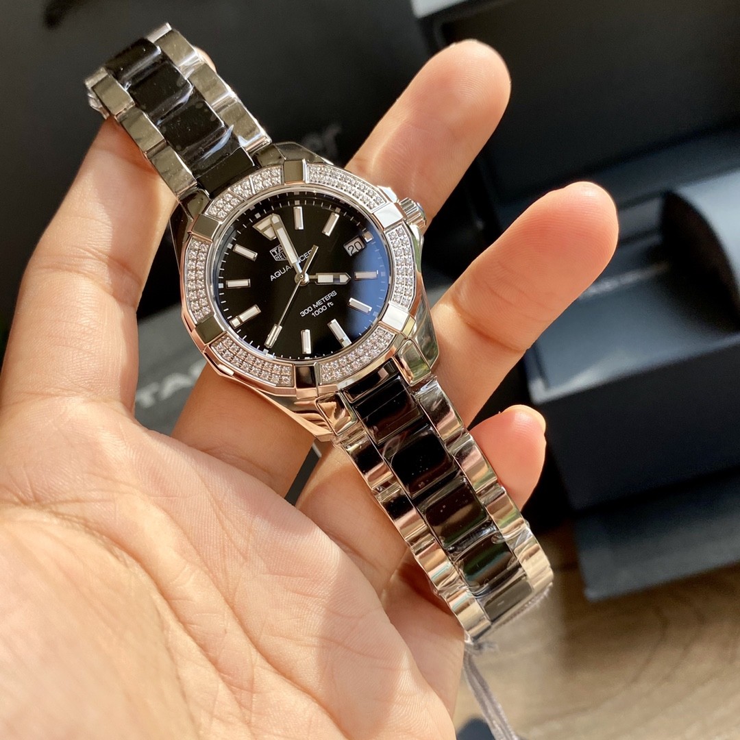 TAG Heuer Aquaracer Ceramic Quartz 35mm Watch view 8