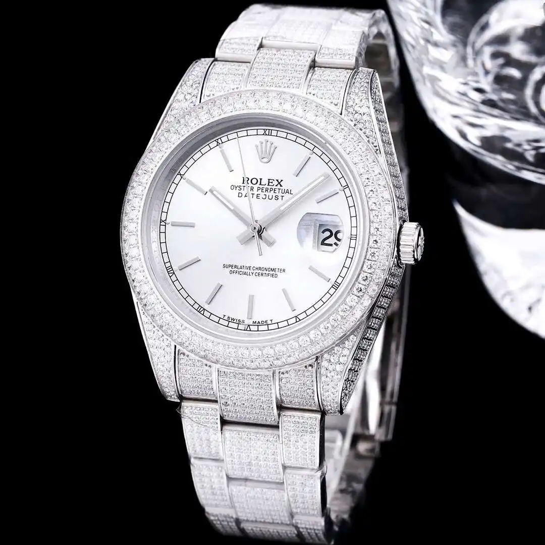 General Watches Rolex watches men's watch with original fully automatic mechanical movement top 316 stainless steel case strap mineral super mirror diameter 41mm KK09800 view 6