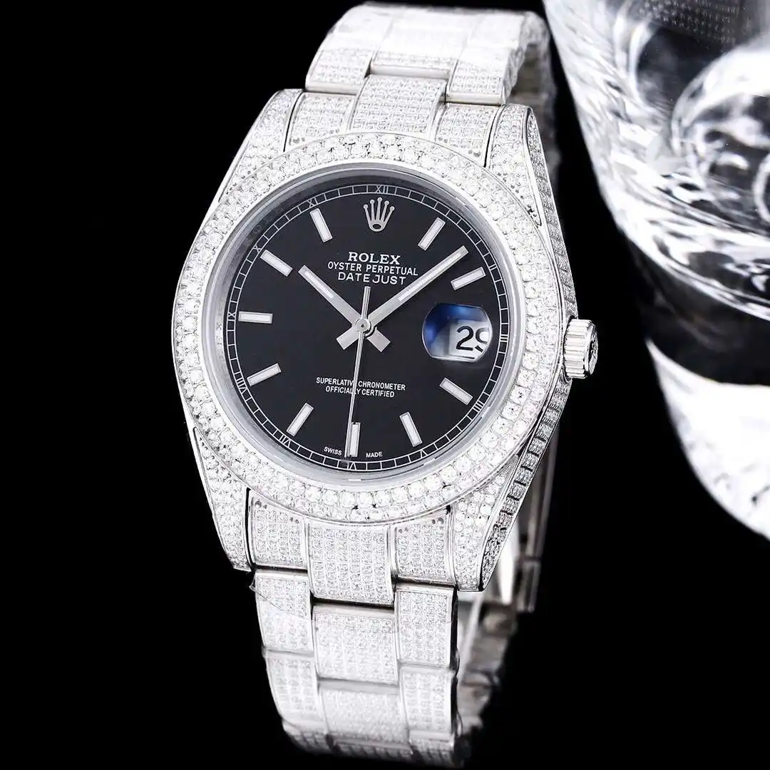General Watches Rolex watches men's watch with original fully automatic mechanical movement top 316 stainless steel case strap mineral super mirror diameter 41mm KK09800 view 8