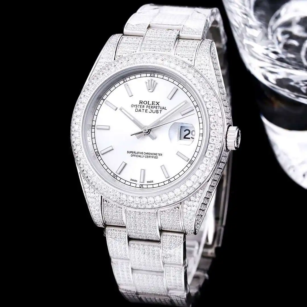 General Watches Rolex watches men's watch with original fully automatic mechanical movement top 316 stainless steel case strap mineral super mirror diameter 41mm KK09800 view 9