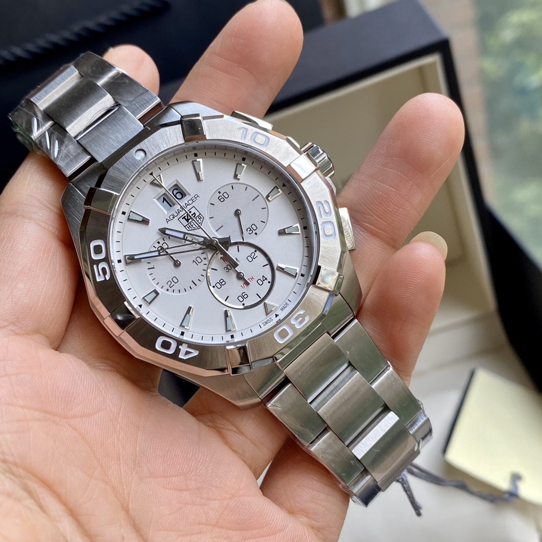 TAG Heuer Aquaracer Stainless Steel Quartz 43mm Watch view 7