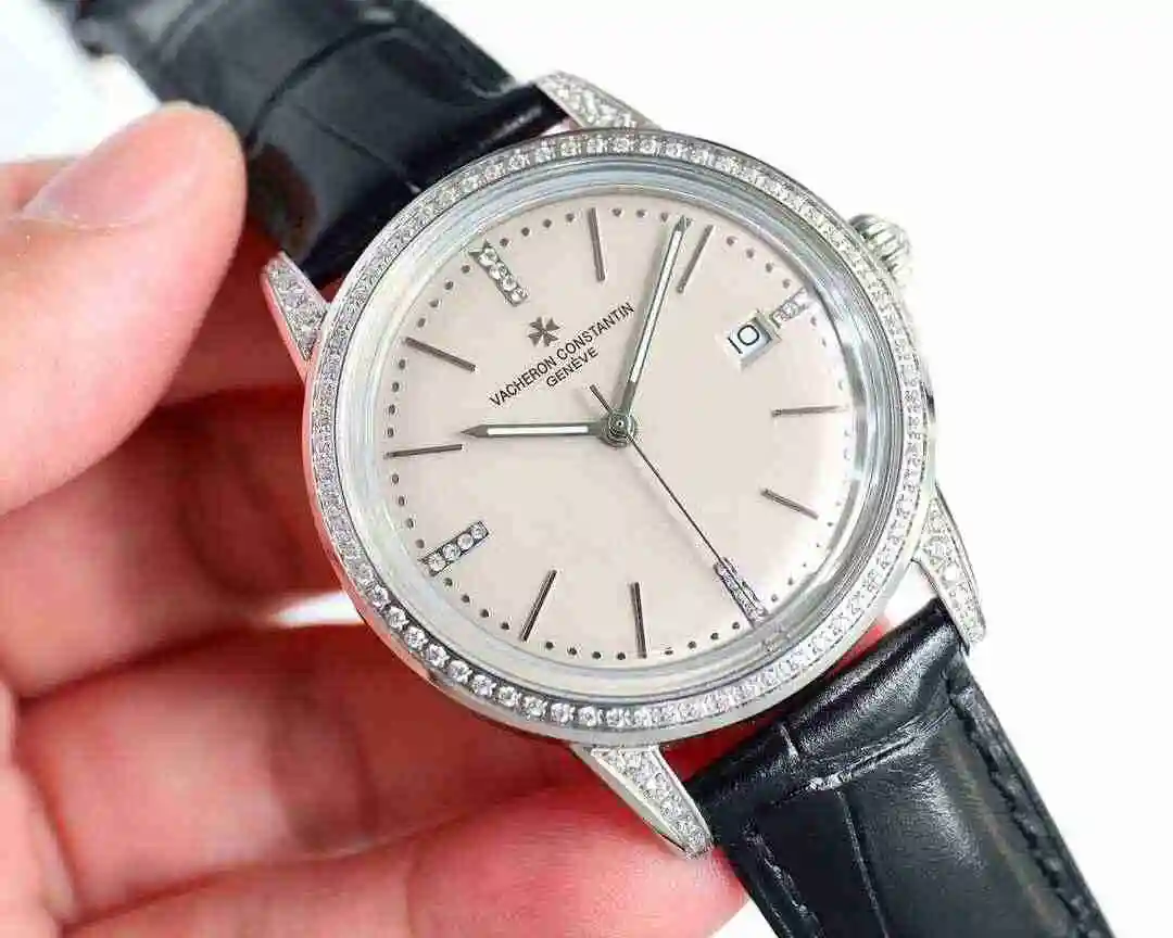 General Watches Vacheron Constantin Jiangshi Danton Watch Men's Watch Paired with Original Fully Automatic Mechanical Movement, Top Grade 316 Precision Steel Case with Mineral Super Strong Mirror Diameter 40mm kk09800 2 view 7