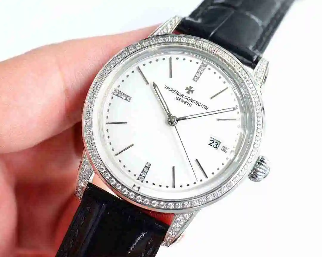 General Watches Vacheron Constantin Jiangshi Danton Watch Men's Watch Paired with Original Fully Automatic Mechanical Movement, Top Grade 316 Precision Steel Case with Mineral Super Strong Mirror Diameter 40mm kk09800 2 view 8