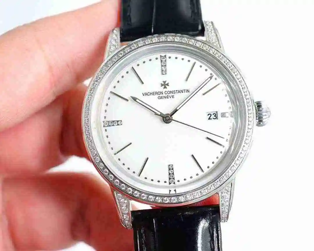 General Watches Vacheron Constantin Jiangshi Danton Watch Men's Watch Paired with Original Fully Automatic Mechanical Movement, Top Grade 316 Precision Steel Case with Mineral Super Strong Mirror Diameter 40mm kk09800 2 view 9