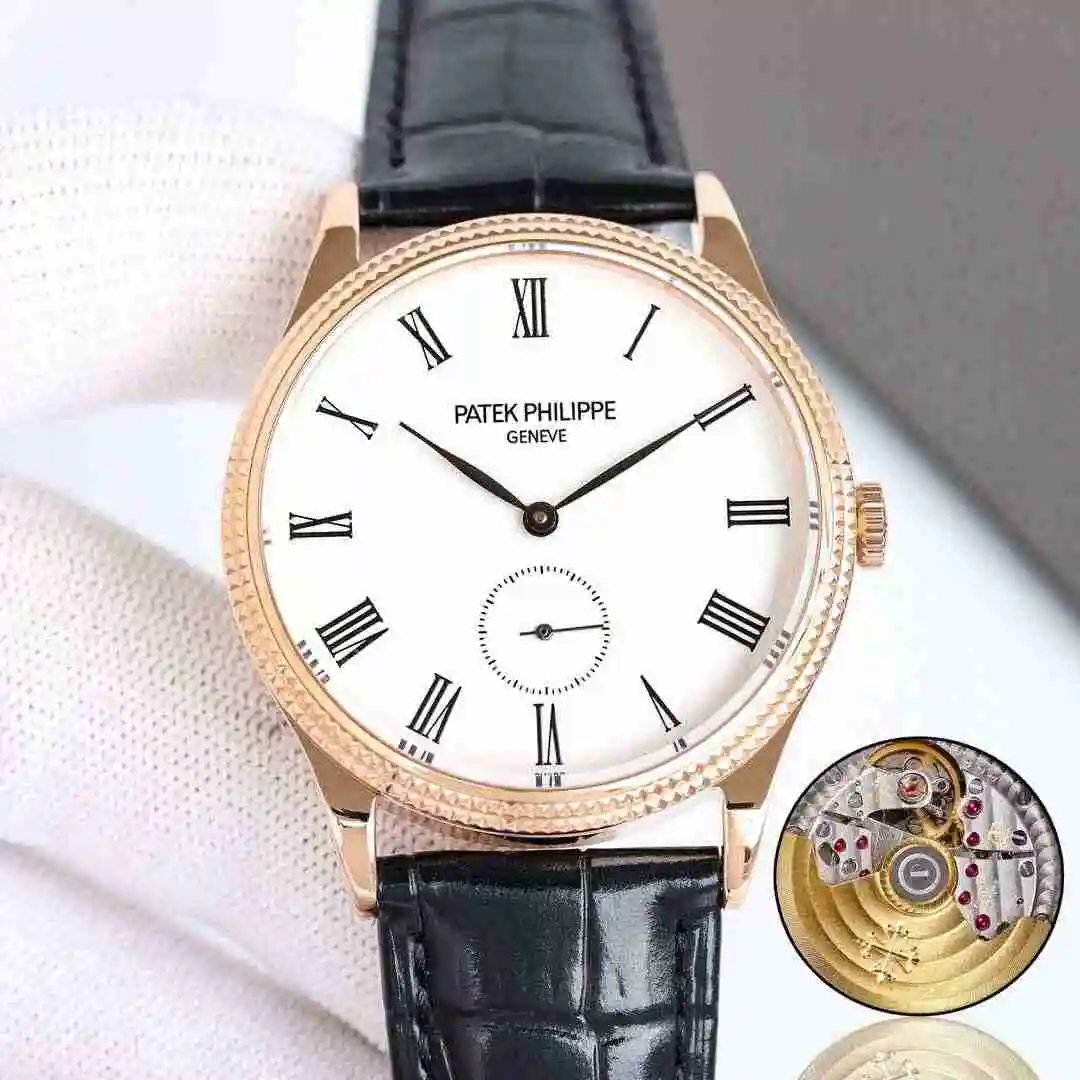General Watches Patek Philippe Watch Men's Watch Paired with Original Fully Automatic Mechanical Movement Top Grade 316 Precision Steel Case Case with Mineral Super Strong Mirror Diameter 39mm kk view 5