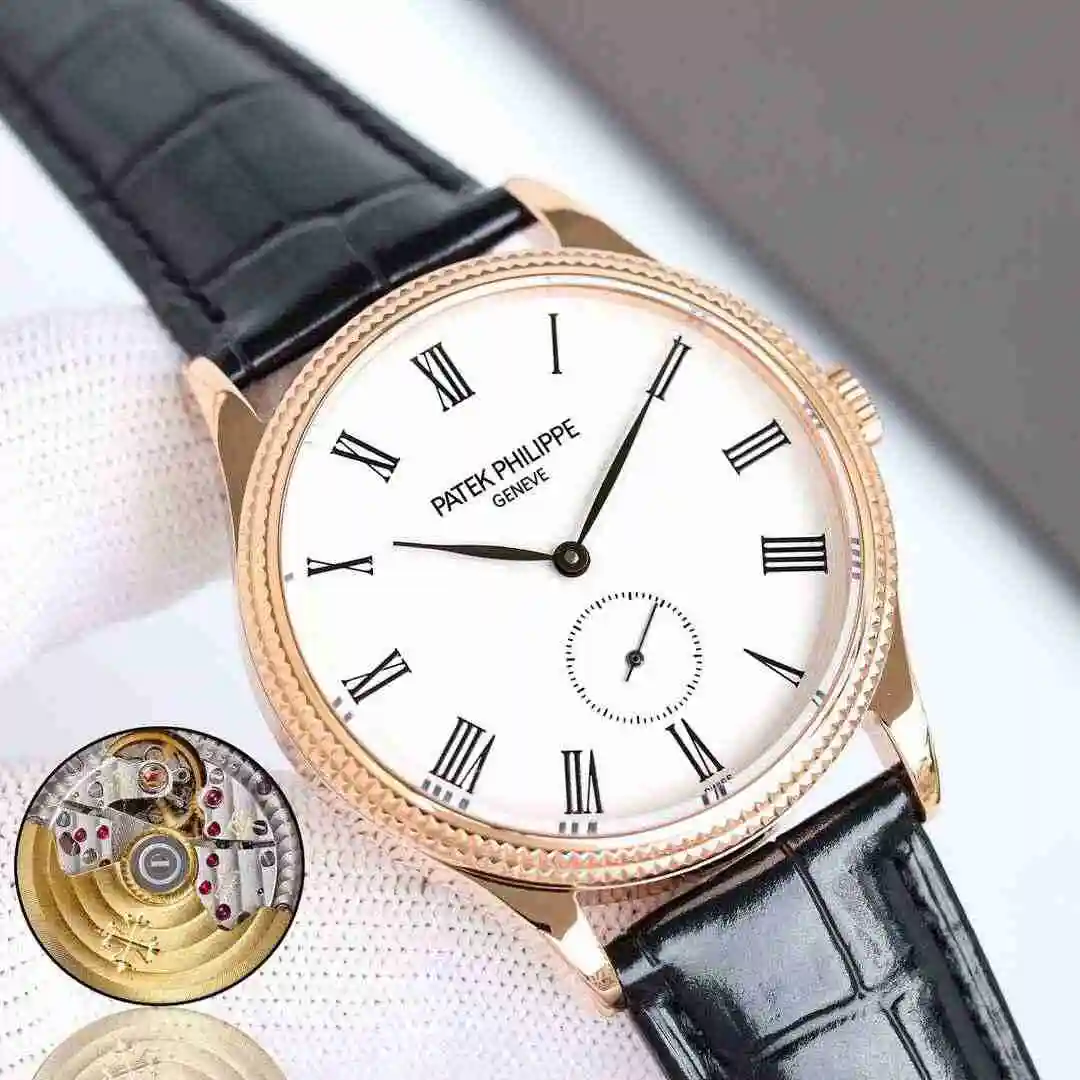 General Watches Patek Philippe Watch Men's Watch Paired with Original Fully Automatic Mechanical Movement Top Grade 316 Precision Steel Case Case with Mineral Super Strong Mirror Diameter 39mm kk view 6