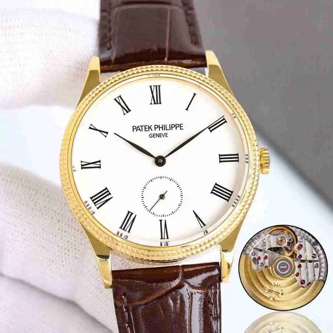 General Watches Patek Philippe Watch Men's Watch Paired with Original Fully Automatic Mechanical Movement Top Grade 316 Precision Steel Case Case with Mineral Super Strong Mirror Diameter 39mm kk view 7