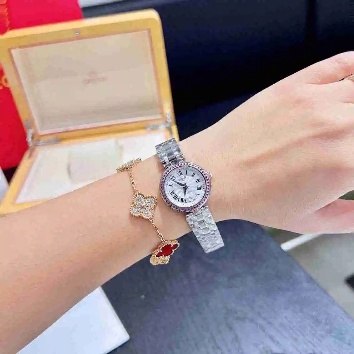 General Watches Tianshuo Watch Women's Watch Paired with Original Fully Automatic Mechanical Movement Top grade 316 Precision Steel Case with Mineral Super Strong Mirror Diameter 26mm KK02950 2 view 2