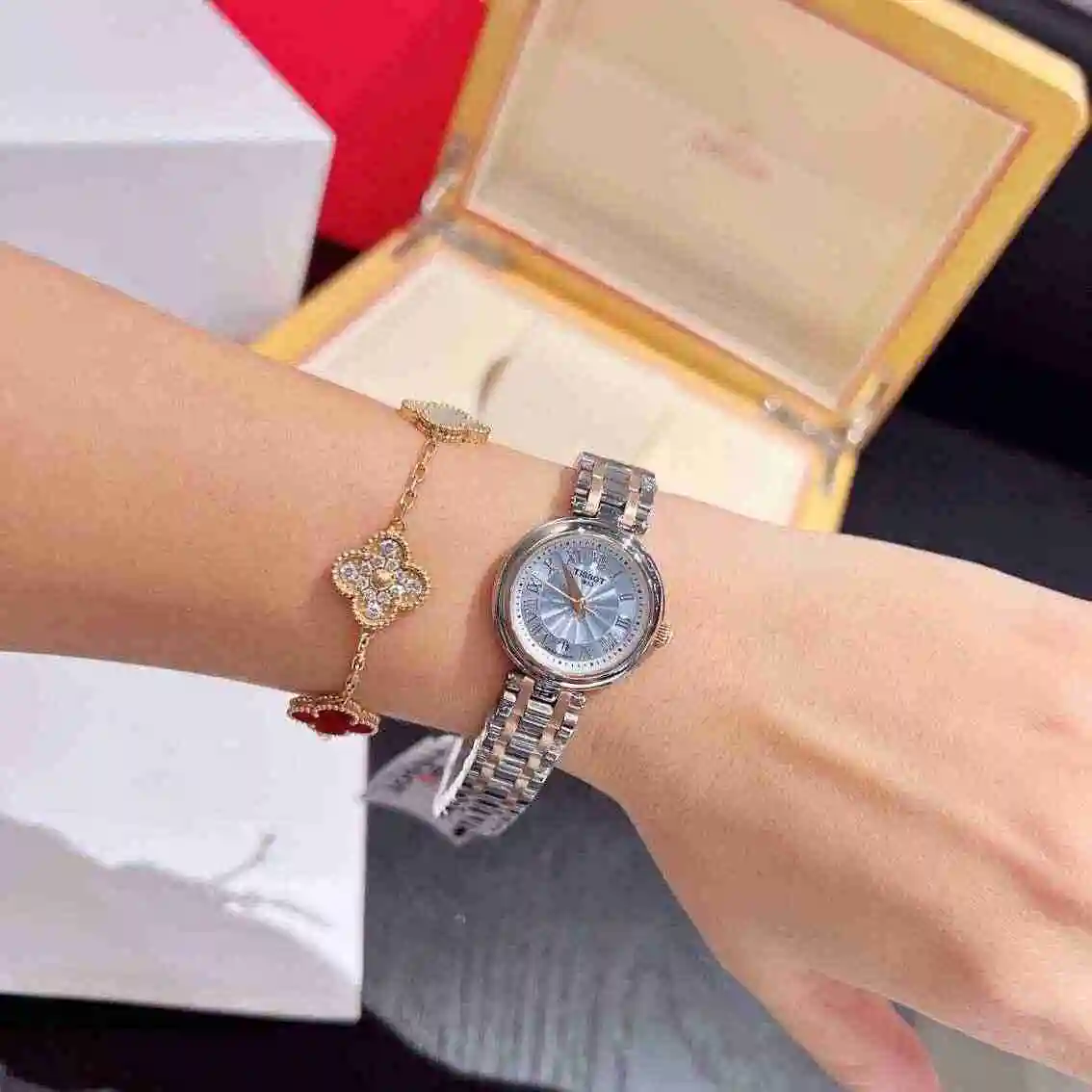 General Watches Tianshuo Watch Women's Watch Paired with Original Fully Automatic Mechanical Movement Top grade 316 Precision Steel Case with Mineral Super Strong Mirror Diameter 26mm KK02950 2 view 3