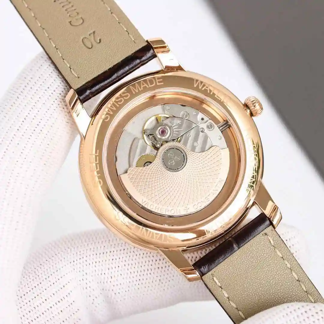 General Watches Vacheron Constantin Jiangshi Danton Watch Men's Watch Paired with Original Fully Automatic Mechanical Movement, Top Grade 316 Precision Steel Case with Mineral Super Strong Mirror Diameter 42mm kk011500 view 3