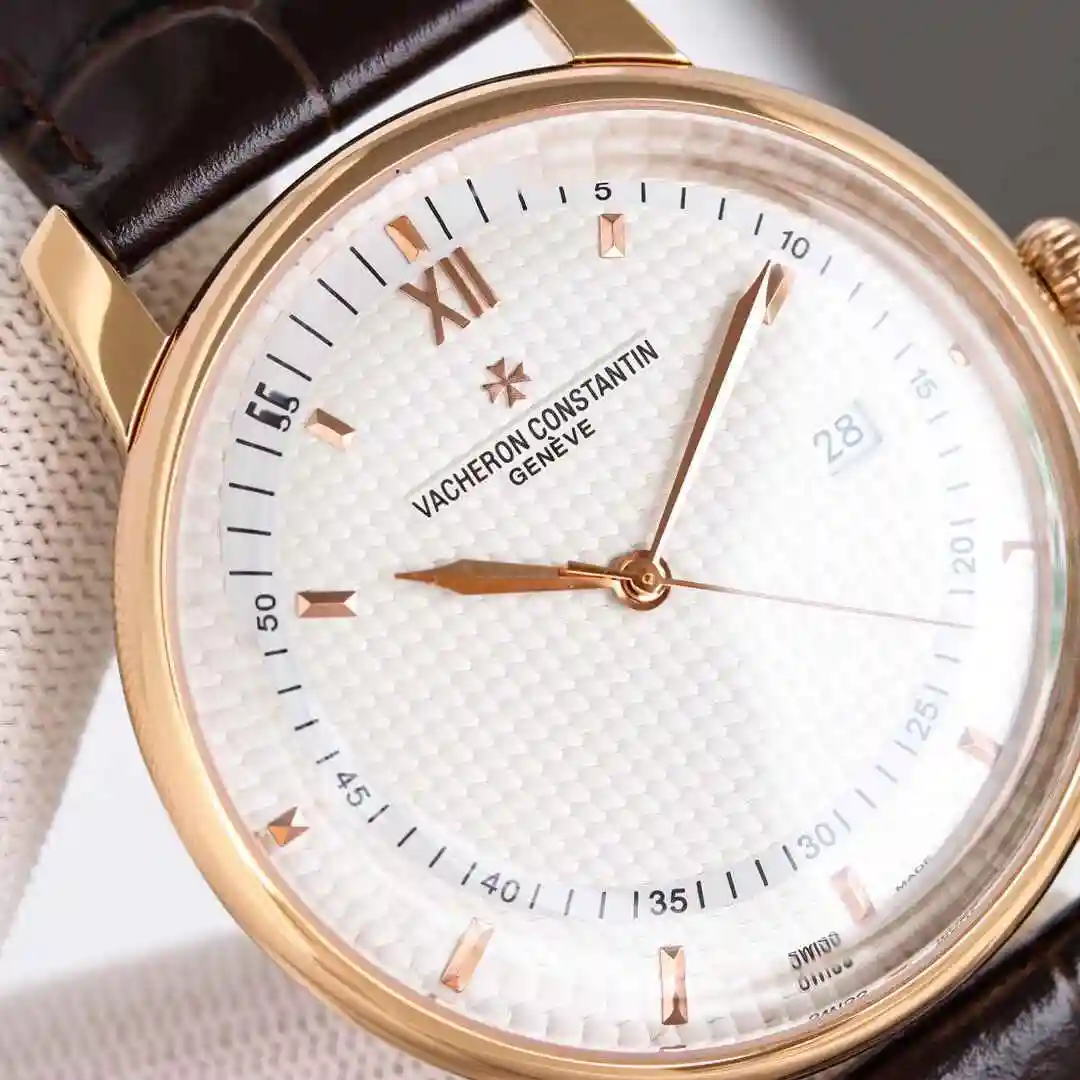 General Watches Vacheron Constantin Jiangshi Danton Watch Men's Watch Paired with Original Fully Automatic Mechanical Movement, Top Grade 316 Precision Steel Case with Mineral Super Strong Mirror Diameter 42mm kk011500 view 5