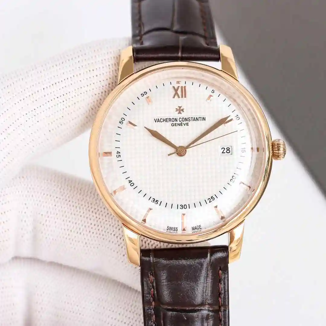 General Watches Vacheron Constantin Jiangshi Danton Watch Men's Watch Paired with Original Fully Automatic Mechanical Movement, Top Grade 316 Precision Steel Case with Mineral Super Strong Mirror Diameter 42mm kk011500 view 6