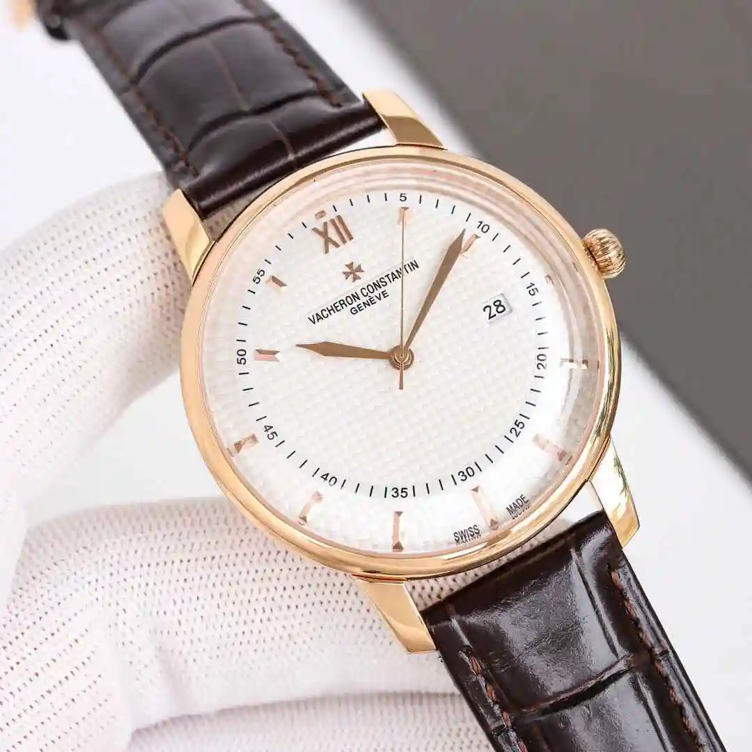 General Watches Vacheron Constantin Jiangshi Danton Watch Men's Watch Paired with Original Fully Automatic Mechanical Movement, Top Grade 316 Precision Steel Case with Mineral Super Strong Mirror Diameter 42mm kk011500 view 7