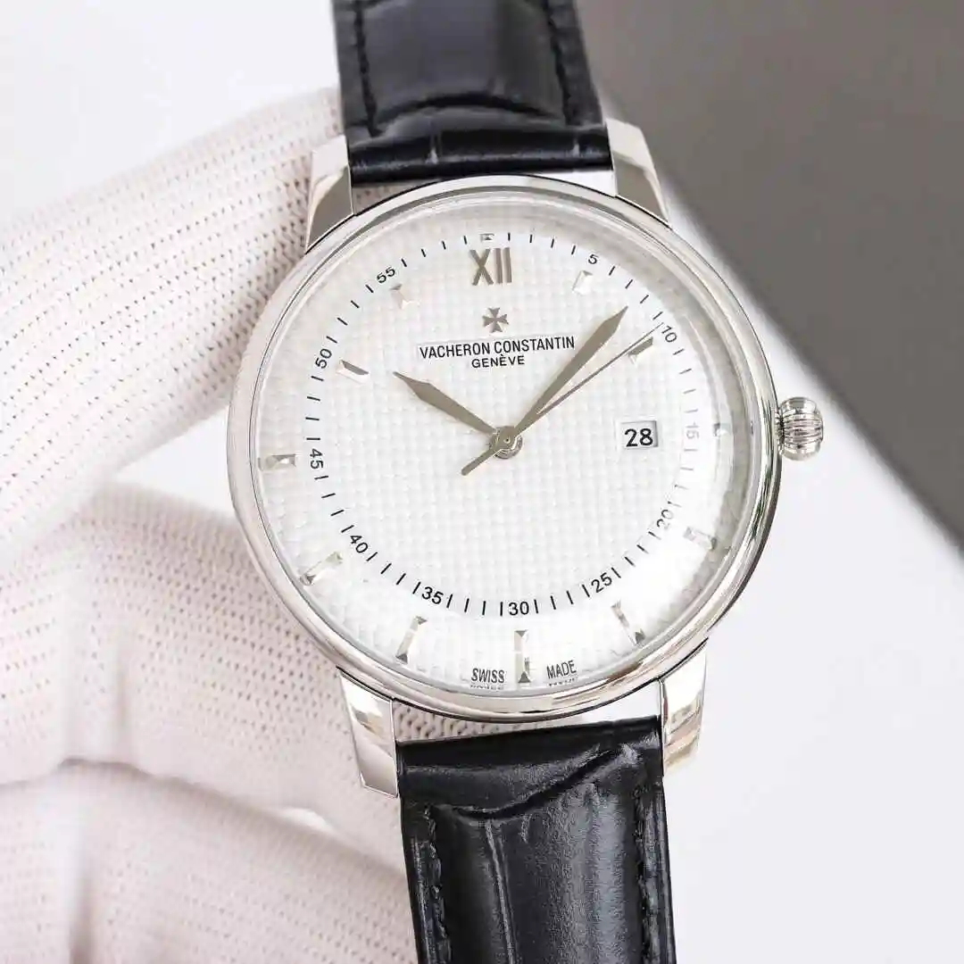 General Watches Vacheron Constantin Jiangshi Danton Watch Men's Watch Paired with Original Fully Automatic Mechanical Movement, Top Grade 316 Precision Steel Case with Mineral Super Strong Mirror Diameter 42mm kk011500 view 9