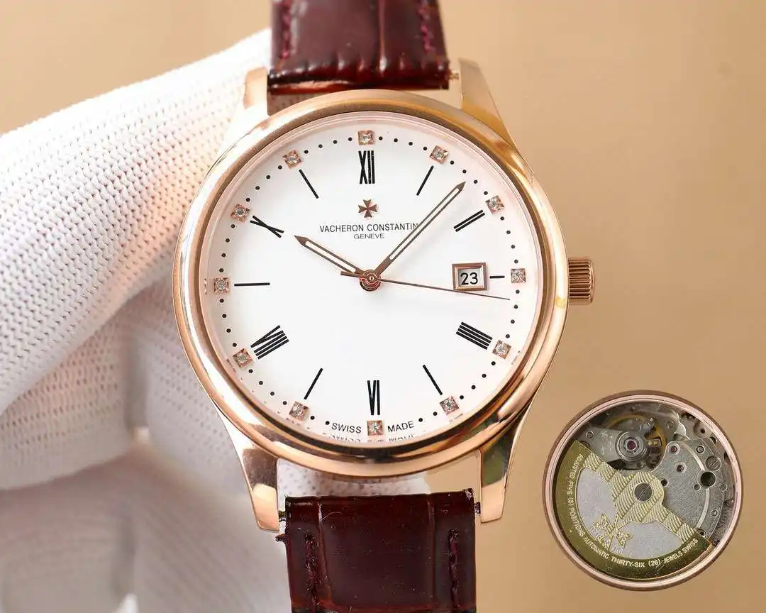 General Watches Watch, men's watch with original fully automatic mechanical movement, top-grade 316 stainless steel case and strap, mineral super mirror, diameter 40cm KK06850 1 view 5