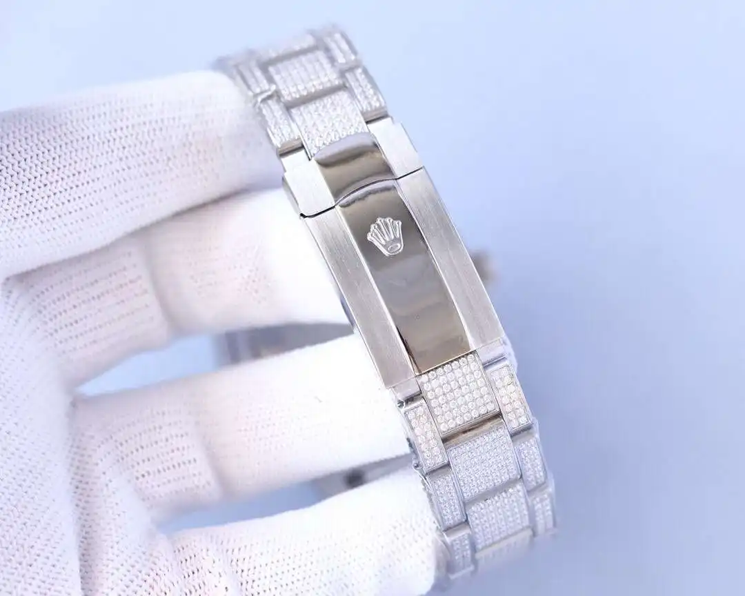 General Watches Rolex watch men's watch with original fully automatic mechanical movement top 316 stainless steel case strap mineral super mirror diameter 41mm KK09800 4 view 3