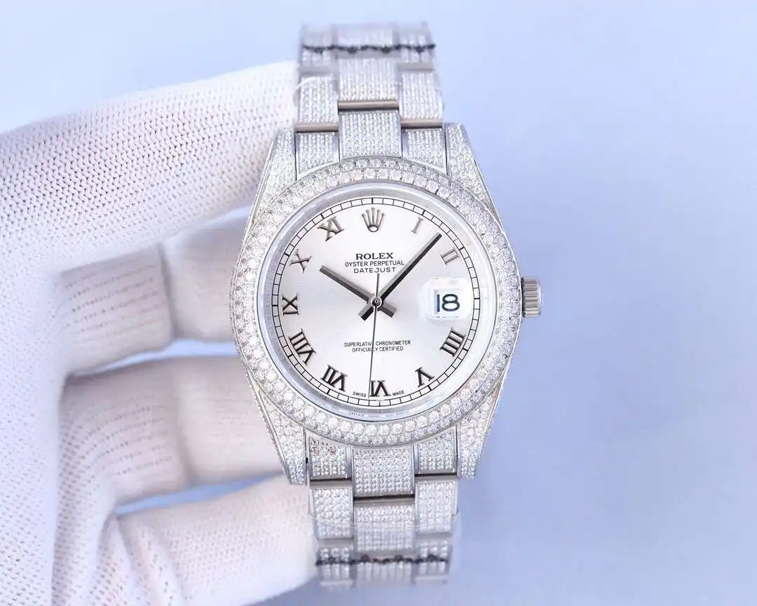 General Watches Rolex watch men's watch with original fully automatic mechanical movement top 316 stainless steel case strap mineral super mirror diameter 41mm KK09800 4 view 7