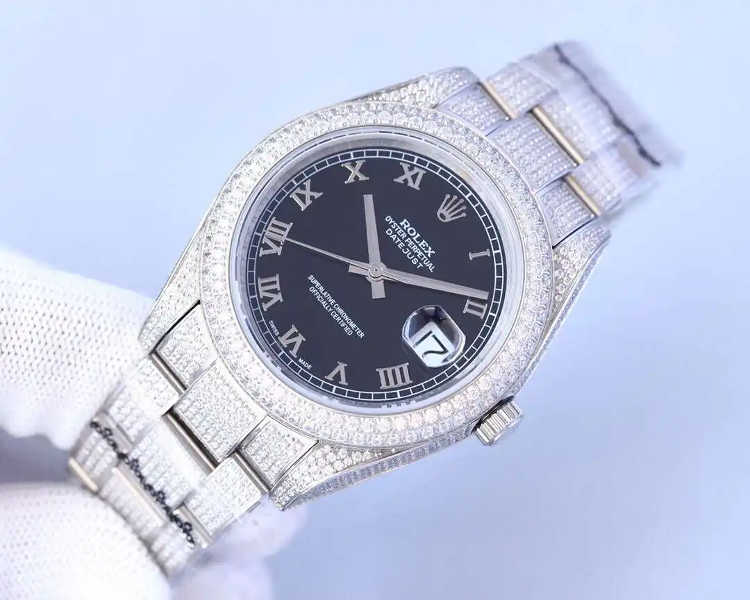 General Watches Rolex watch men's watch with original fully automatic mechanical movement top 316 stainless steel case strap mineral super mirror diameter 41mm KK09800 4 view 9