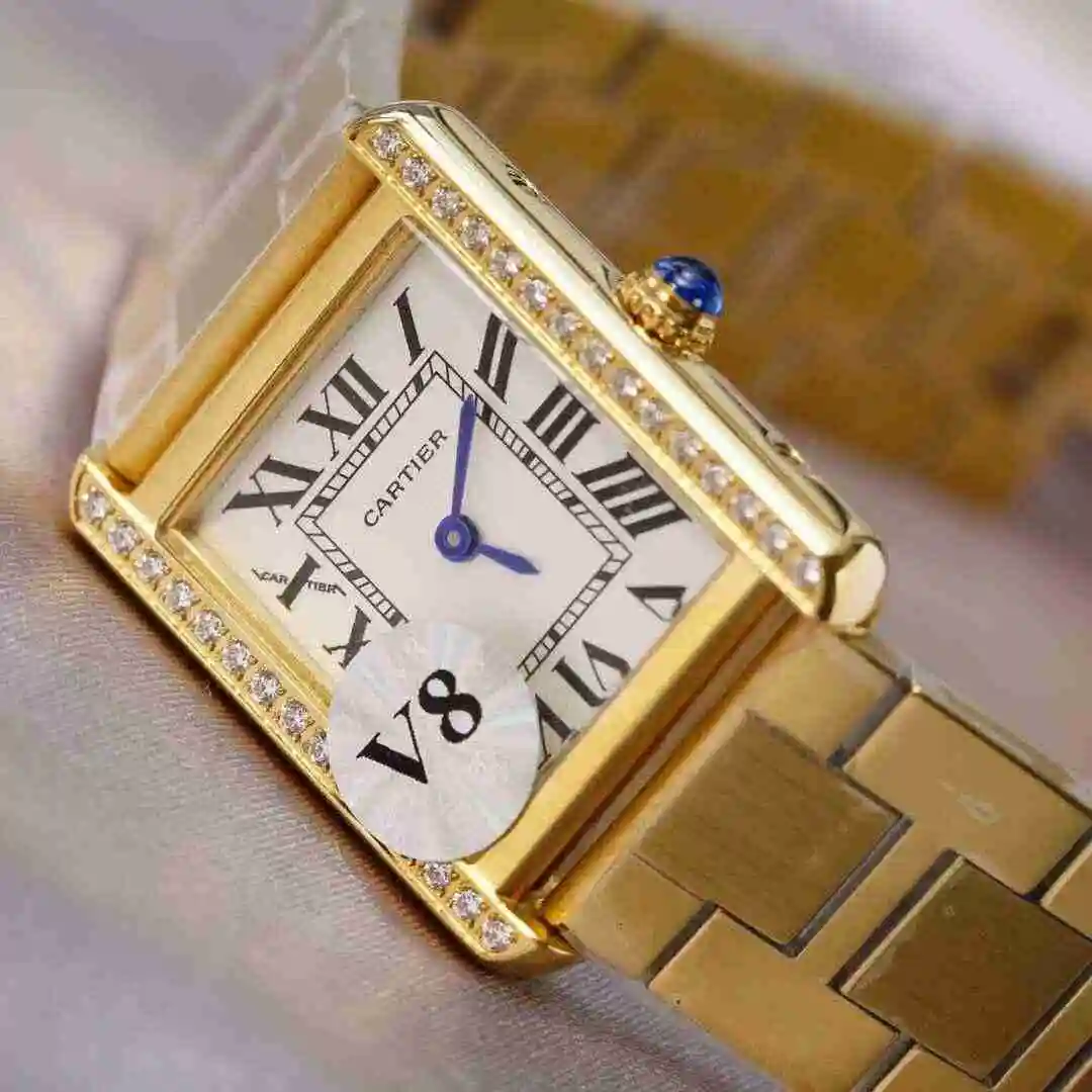 General Watches Cartier Watch Couple Watch Paired with Original Fully Automatic Mechanical Movement Top grade 316 Precision Steel Case Case with Mineral Super Strong Mirror Diameter 27MMX34MM KK03250 2 view 3
