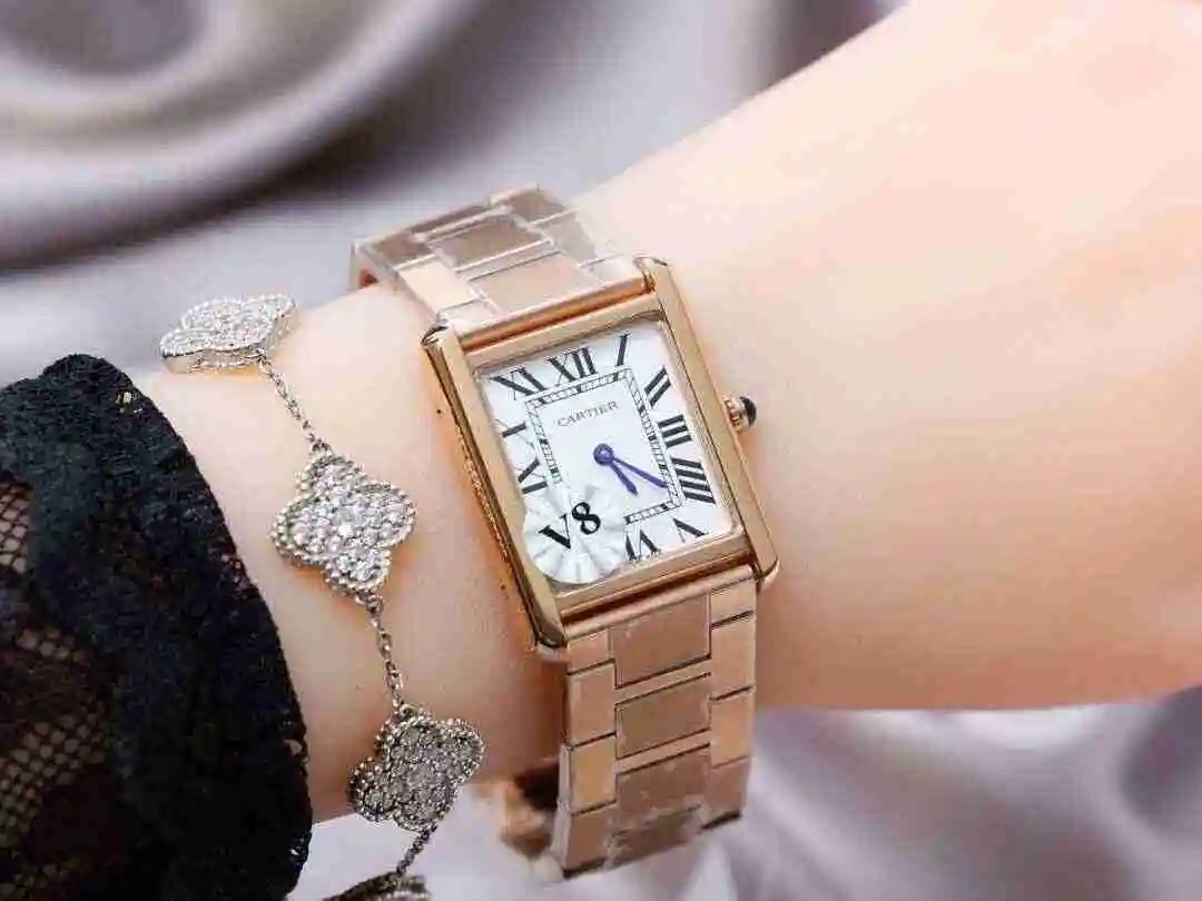 General Watches Cartier Watch Couple Watch Paired with Original Fully Automatic Mechanical Movement Top grade 316 Precision Steel Case Case with Mineral Super Strong Mirror Diameter 27MMX34MM KK03250 2 view 6