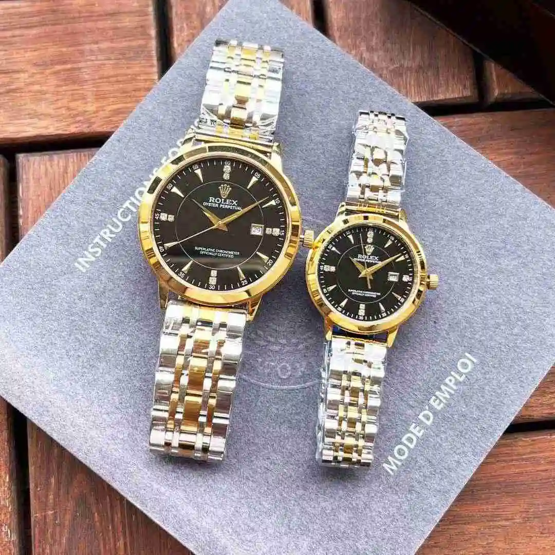 General Watches Rolex Watch Couple Watch Paired with Original Fully Automatic Mechanical Movement Top grade 316 Precision Steel Case Case with Mineral Super Strong Mirror Diameter Men's 40mm Women's 30mm KK view 3