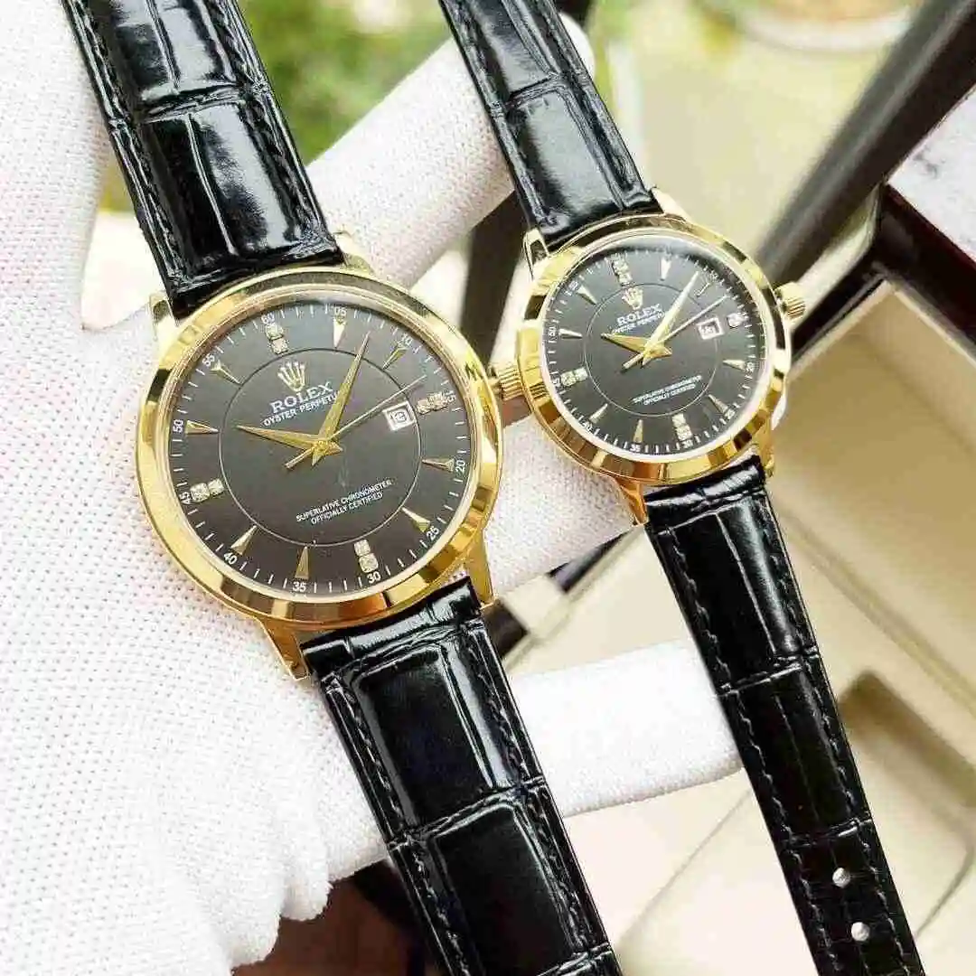General Watches Rolex Watch Couple Watch Paired with Original Fully Automatic Mechanical Movement Top grade 316 Precision Steel Case Case with Mineral Super Strong Mirror Diameter Men's 40mm Women's 30mm KK view 5