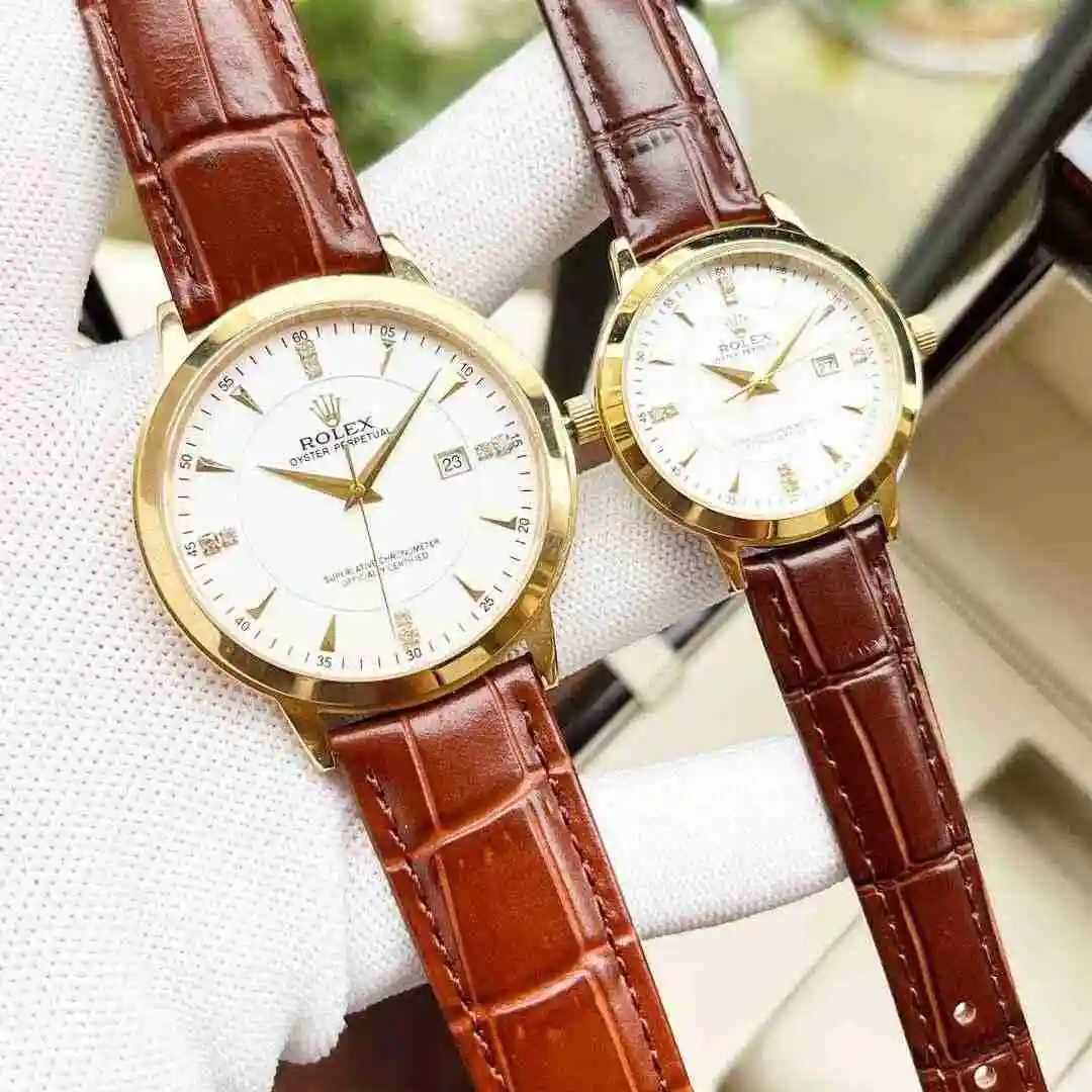 General Watches Rolex Watch Couple Watch Paired with Original Fully Automatic Mechanical Movement Top grade 316 Precision Steel Case Case with Mineral Super Strong Mirror Diameter Men's 40mm Women's 30mm KK view 7